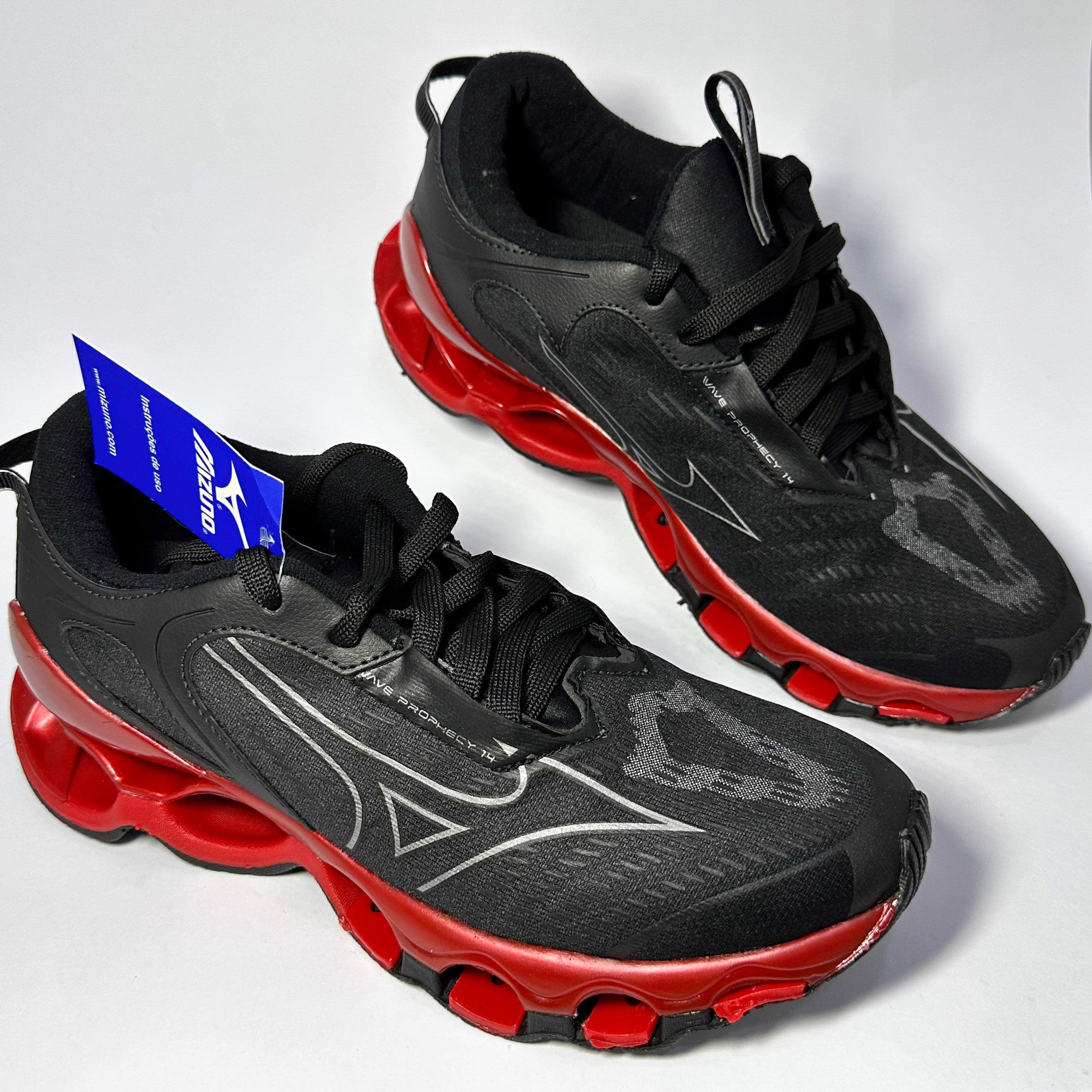 Mizuno Prophecy Preto/vermelho
