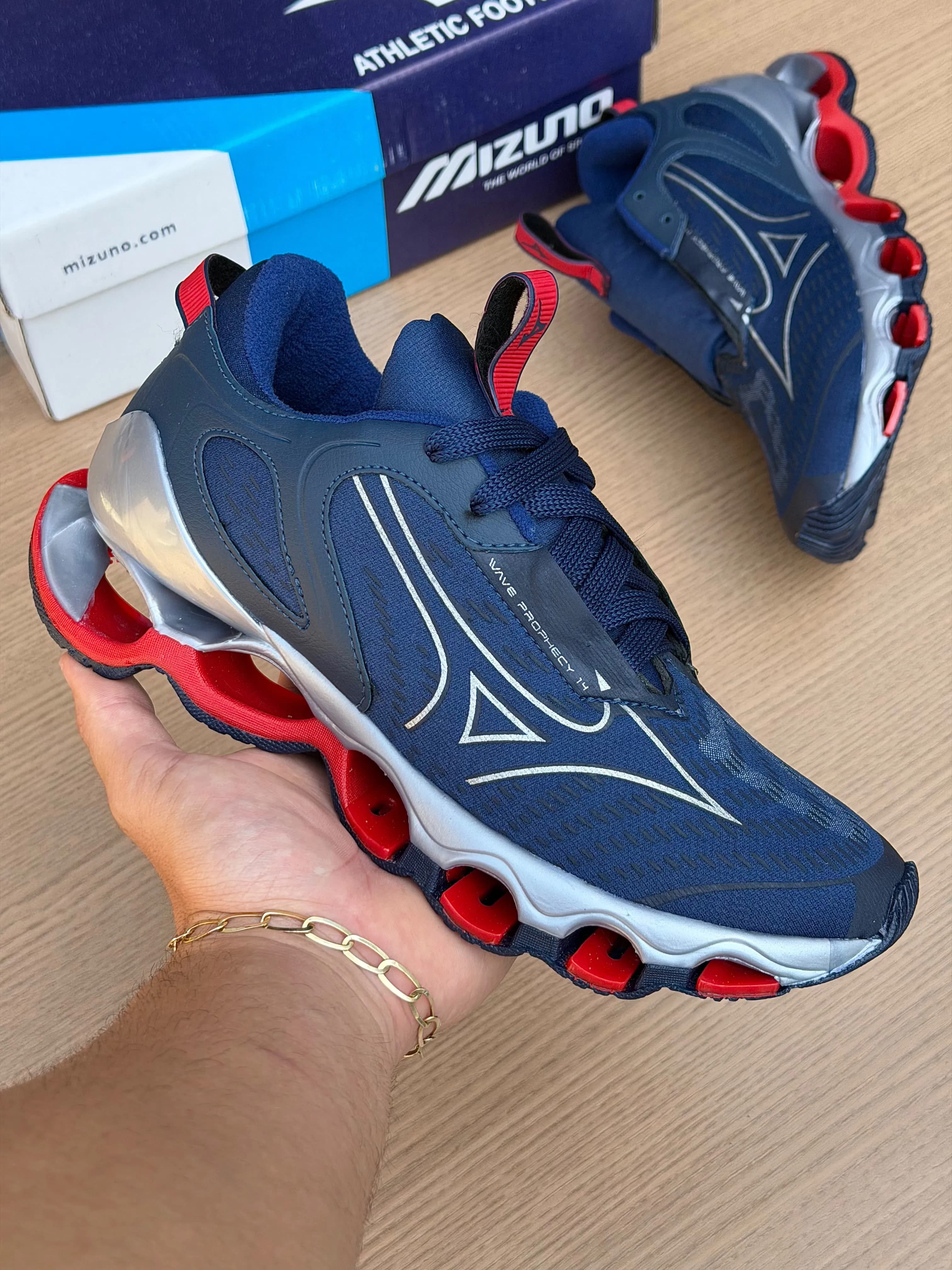 Mizuno Prophecy 14 Azul Vermelho